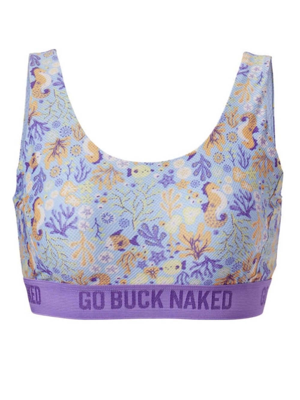 Duluth Trading Co . | Coral Seahorse Go Buck Naked Performance Bralette